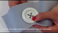 How to sew a four hole button