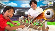 How to Make your own DIY Foosball table from cardboard!