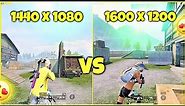 Which resolution is better? | 1440x1080 vs 1600x1200 | iPad View On Pubg Emulator | Hd + Extreme 🔥