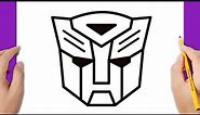 HOW TO DRAW AUTOBOT LOGO EASY | HOW TO DRAW TRANSFORMERS