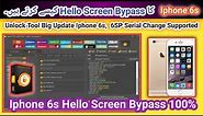 Iphone 6s Hello Screen bypass done by unlock tool 100% | Iphone 6s icloud unlock iOS 15.7.2 |