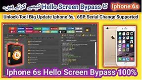 Iphone 6s Hello Screen bypass done by unlock tool 100% | Iphone 6s icloud unlock iOS 15.7.2 |