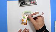 How to Draw 8 bit Link - Original Legend of Zelda