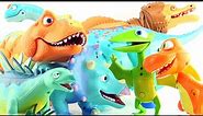 7 Dinosaur Train dinosaurs - Spinosaurus Tyrannosaurus Argentinosaurus - Colorful Dinosaur toys