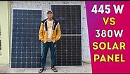 Waaree 445 w Half Cut Vs Luminous 380 W Solar Panel | Best Solar Panel For Home