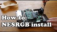 How to install an NESRGB mod in a top loader NES