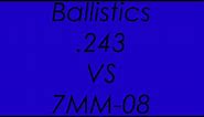 .243 Win. For Elk - .243 VS 7MM-08 Ballistics Compared