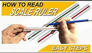 HOW TO READ AND USE THE SCALE RULER.