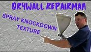How to Apply Knock Down Wall Texture how to spray knockdown texture with a hopper. Spray texture