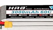HRB 5S Lipo Battery XT60 3000mAh 18.5V 60C RC Lipo Battery Compatible with RC Car RC Plane RC Truck RC Boat