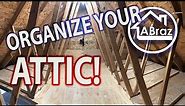 Organize Your Attic! Easy DO IT YOURSELF Attic Storage Solution! |ABraz House|