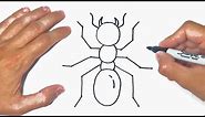 How to draw an Ant Step by Step