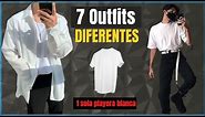 7 Outfits Distintos De Vestir Una Playera Blanca | Combinaciones Ganadoras De MODA MASCULINa