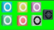 Apple Ipod Shuffle in all 7 colours - FreeHDGreenscreen Footage