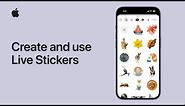 How to create and use Live Stickers on your iPhone | Apple Support