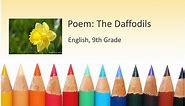 PPT - Poem: The Daffodils PowerPoint Presentation, free download - ID:2428794