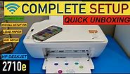 HP DeskJet 2710e Setup, Unboxing, Install Setup Ink, Wireless Setup, Review.