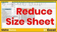 How To Reduce Size of Excel Sheet- Reduce Size of Excel Sheet Tutorial