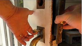 How to Remove and Repair a Mortise Door Lock