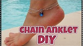 DIY Chain Anklet Tutorial | How to Make a Delicate Chain Anklet at Home | DIY Style Tutorial