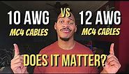 What Size Solar MC4 Cable Should You Get? 12 vs 10 Gauge / AWG