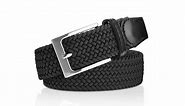 elastic braided belt for men