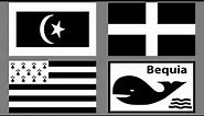 Black And White Flags - Flag Animation