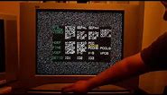 How to bring up the service menu on a Panasonic CRT TV.