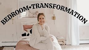 Blush Pink Bedroom Makeover| Bedroom Transformation on a Budget/ DIY Wallpaper| Aesthetic Bedroom