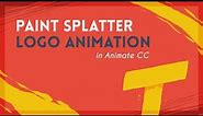 Paint Splatter Logo Animation | Animate CC Tutorial