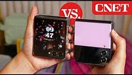 Samsung Galaxy Z Flip 5 vs Z Flip 4 and 3 Compared