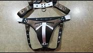 How to make Mens Leather Harness Body Chest Armor Buckles Adjustable Strap Belt Club Costume