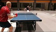 TSP Curl P4 (0.5mm) on Dr. Neubauer Barricade Blade! Slow Motion Ping Pong