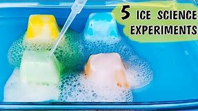 5 Winter Science Experiments with ice | Simple science for kids