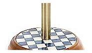 MacKenzie-Childs Royal Check Wood Paper Towel Stand, Paper Towel Holder for Kitchen