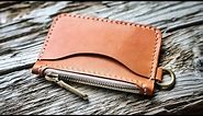 Simple Leather Zip Wallet DIY Tutorial