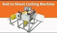 automatic roll to sheet cutting machine