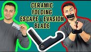 COVERT RAZOR BLADE! | Folding Ceramic Razor Knife from Shomer-Tec | Escape & Evasion REVIEW 2021