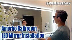 Breathtaking Bathroom LED Mirror from Amorho | Installation & Review