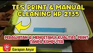 Cara Cepat Manual Tes Print HP dan Manual Cleaning Printer HP 2135