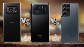 Sharp Aquos R6 VS Samsung Galaxy S21 Ultra VS Xiaomi 11 Ultra | 5G | Comparison