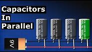 Capacitors in Parallel - calculations electronics engineering