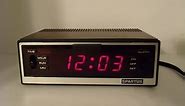 Vintage Spartus Comet II Digital Alarm Clock Faux Wood Grain Iconic Alarm Sound!