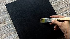 Stunning scenery on black canvas | Acrylic painting techniques for beginners