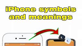 What Does iPhone Symbols on Top of Screen Meanings (Moon Symbol on iPhone …)