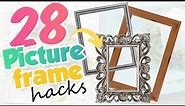 28 AMAZING Hacks Using Old Picture Frames / Upcycled Picture Frame Ideas