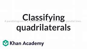 Quadrilaterals: classifying shapes | Geometry | 5th grade | Khan Academy