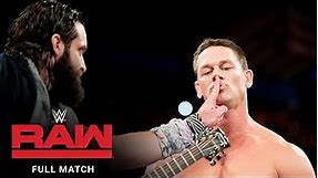 FULL MATCH - John Cena vs. Elias: Raw, Dec. 25, 2017