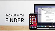How to Backup & Restore iPhone using Finder on Mac, No iTunes!