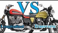 V-Twin Motorcycle Engines - Longitudinal (standard) VS Transverse